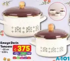 EMAYE DERİN TENCERE 22 CM EMAYE DERİN TENCERE 22 CM
